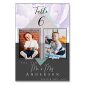 Foto's uit de kindertijd van bride en bruin | Wedd Kaart (Voorkant)