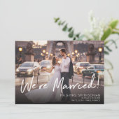 Foto's V2 Wedding & Reception Announcement Kaart (Staand voorkant)