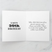 Foto's van 30e of eender welke leeftijd Big Birthd Kaart (Binnen)