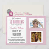 Foto's van 50 en Fabulous Party Kaart (Voorkant / Achterkant)