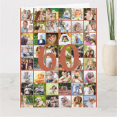 Foto's van 60e of eender welke leeftijd Big Birthd Kaart (Voorkant)