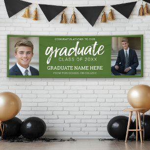 Foto's van afstuderen met Afstuderen naam: groen v Spandoek