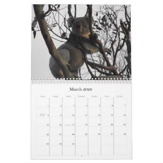 Foto's van Australië Kalender (Mar 2026)