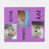 Foto's van bontjes fleece deken (Voorkant (Horizontaal))