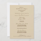 Foto's van Chic Collage Minimalist Trendy Wedding Kaart (Achterkant)