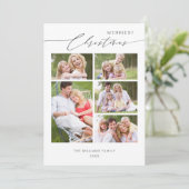 Foto's van Chic Script 5-reeks, Kerstmis Feestdagenkaart (Staand voorkant)