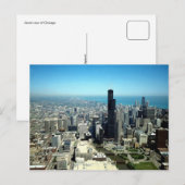 Foto's van Chicago: Luchtvaartskyline uitzicht Briefkaart (Voorkant / Achterkant)