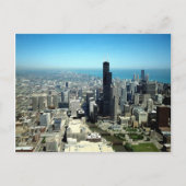 Foto's van Chicago: Luchtvaartskyline uitzicht Briefkaart (Voorkant)