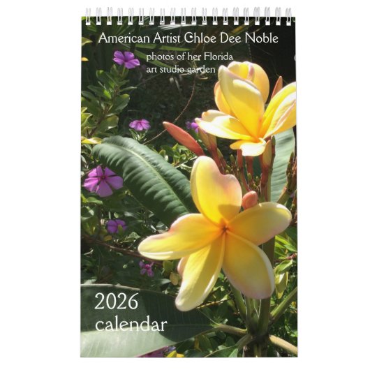 foto's van Chloe's kunststudio tuin, Kalender 2026 (Hoes)
