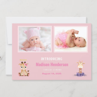 Foto's van Cute Giraffe Girls Aankondiging