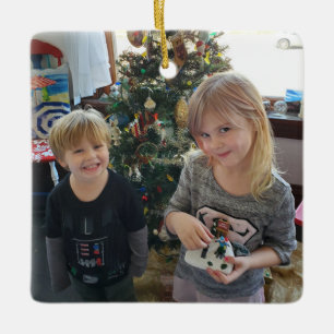 Foto's van Cute Kind, Kerstmis Keramisch Ornament