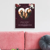 Foto's van Cute Red Custom Heart Canvas Afdruk (Insitu (Woonkamer))
