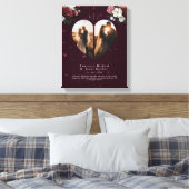 Foto's van Cute Red Custom Heart Canvas Afdruk (Insitu (Slaapkamer))