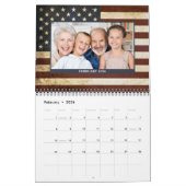 Foto's van de  Amerikaanse vlaggenpatriottische fa Kalender (Feb 2026)