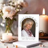 Foto's van de begrafenis Memorial Bedankkaart