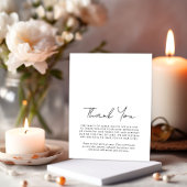 Foto's van de begrafenis Memorial Bedankkaart