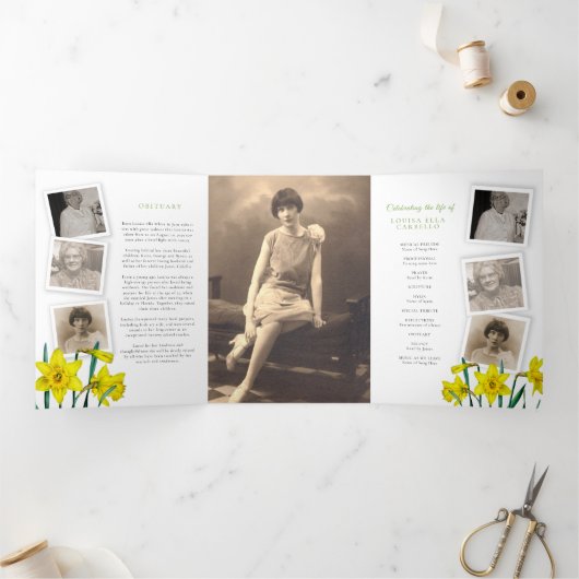 Foto's van de begrafenisdienst van de lente van ge drieluik programma (Binnen)