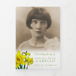 Foto's van de begrafenisdienst van de lente van ge drieluik programma