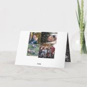 Foto's van de Collage Familie Foto's Feestdagen Kaart (Achterkant)