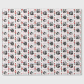 Foto's van de familie Nutcracker Candy Cane Pretti Cadeaupapier (Vlak)