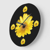 Foto's van de gele Gerber Daisy Grote Klok (Hoek)