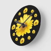 Foto's van de gele Gerber Daisy Ronde Klok (Hoek)