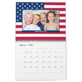 Foto's van de moderne Amerikaanse vlaggenpatriotti Kalender (Feb 2026)