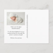 Foto's van de moderne botanische groenery aankondigingskaart (Achterkant)