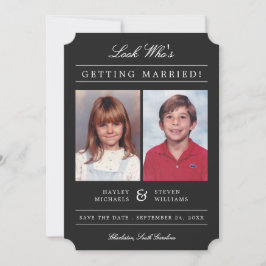 Foto's van de oude school, klassiek gestileerd | Z Save The Date