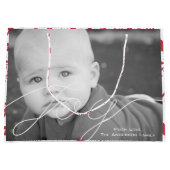 Foto's van de Rustic Red Fox Pattern-kerstfamilie Large Cadeautasje (Voorkant)