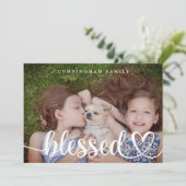 Foto's van de Rustische Thanksgiving zonder been Feestdagenkaart (Staand voorkant)