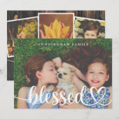 Foto's van de Rustische Thanksgiving zonder been Feestdagenkaart (Voorkant / Achterkant)