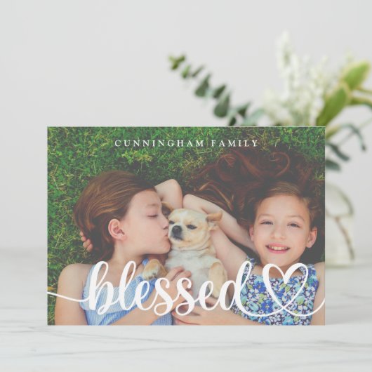 Foto's van de Rustische Thanksgiving zonder been Feestdagenkaart (Staand voorkant)