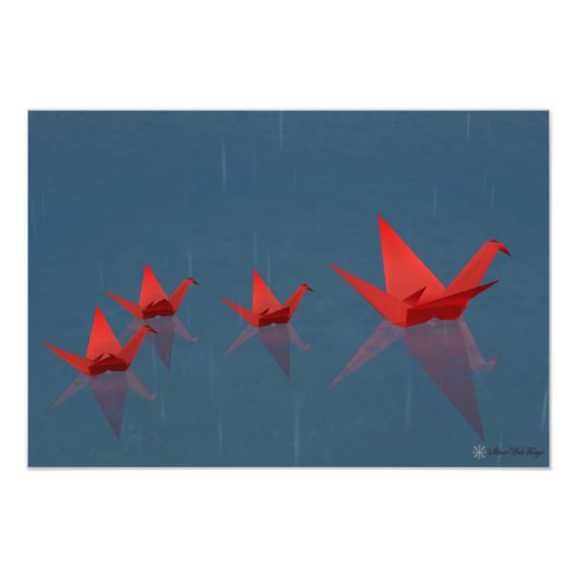 Foto's van de stille regendag foto afdruk (Voorkant)