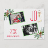 Foto's van de waterverf-ziekteverzekeringsregeling feestdagenkaart (Voorkant)