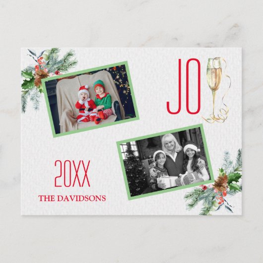 Foto's van de waterverf-ziekteverzekeringsregeling feestdagenkaart (Voorkant)