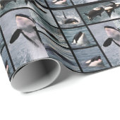 Foto's van dodelijke walvissen poster cadeaupapier (Rol Hoek)