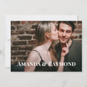 Foto's van grafische liefdesbrieven Opslaan Datum Save The Date (Achterkant)