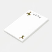 Foto's van groene kikkervisfoto's die tegen het kl post-it® notes (Schuin)