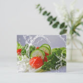 Foto's van groenten briefkaart (Staand voorkant)