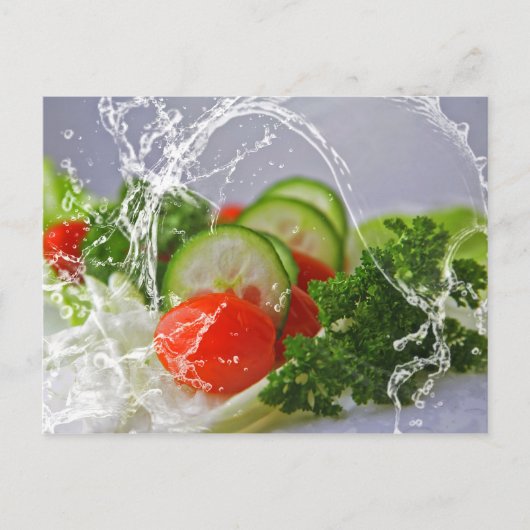 Foto's van groenten briefkaart (Voorkant)