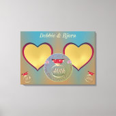 Foto's van het 40e Jubileum van het huwelijk Canvas Afdruk (Voorkant)