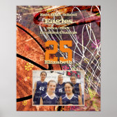 foto's van het basketbalteam voor meisjes poster (Voorkant)