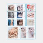 Foto's van het eerste jaar van de kleine blauwe ba fleece deken (Voorkant)