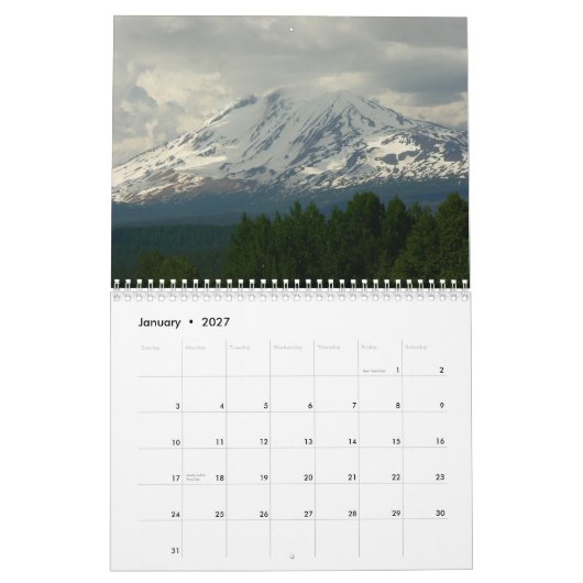 Foto's van het Grote Noordwesten Kalender (Jan 2027)