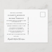 Foto's van het huwelijksfeest Happily Ever After Aankondigingskaart (Achterkant)