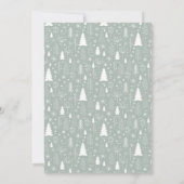 Foto's van het moderne kerstpatroon voor de vrede feestdagenkaart (Achterkant)