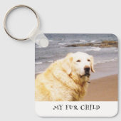 Foto's van huisdieren aangepaste tekst sleutelhanger (Voorkant)