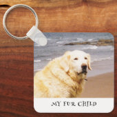 Foto's van huisdieren aangepaste tekst sleutelhanger (Voorkant)