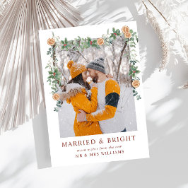 Foto's van Married & Bright | Kerst Sinaasappels Feestdagenkaart